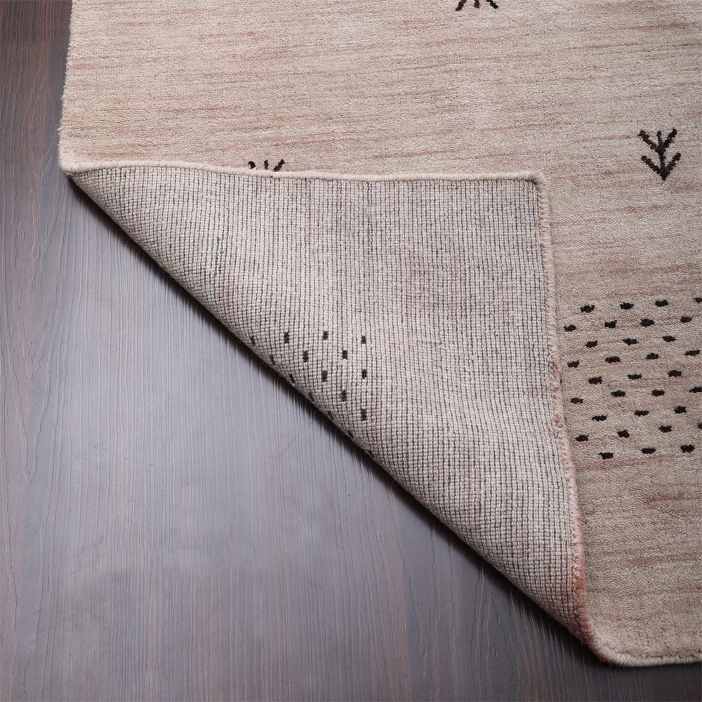Rugsotic Carpets Handmade Rugs Hand Knotted Loom Rectangle 3'x5' Orange Wool for Indoor Use
