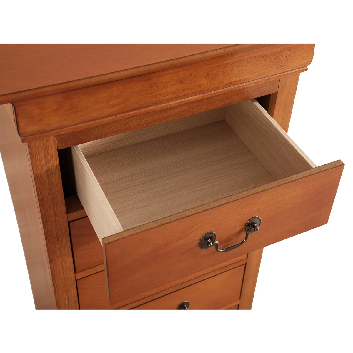 Glory Furniture Louis Phillipe 7 Drawer Lingerie Chest in Cherry