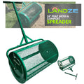 Landzie Compost Spreader 24 Inch Walk-Behind Lawn & Garden Spreader with Metal Mesh Basket
