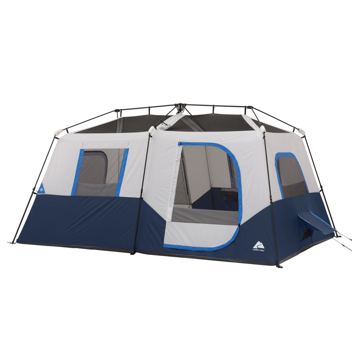 Ozark Trail 8' x 7' 4-Person Instant Cabin Tent with LED Lighted Hub, 19 lbs