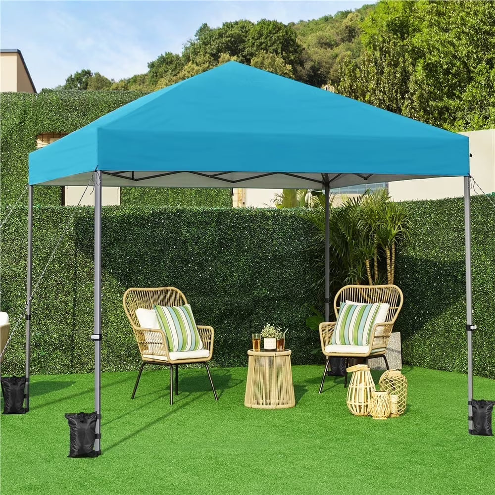Topeakmart 12x12ft Commercial Pop-up Canopy Tent with Adjustable Height for Outdoor, White