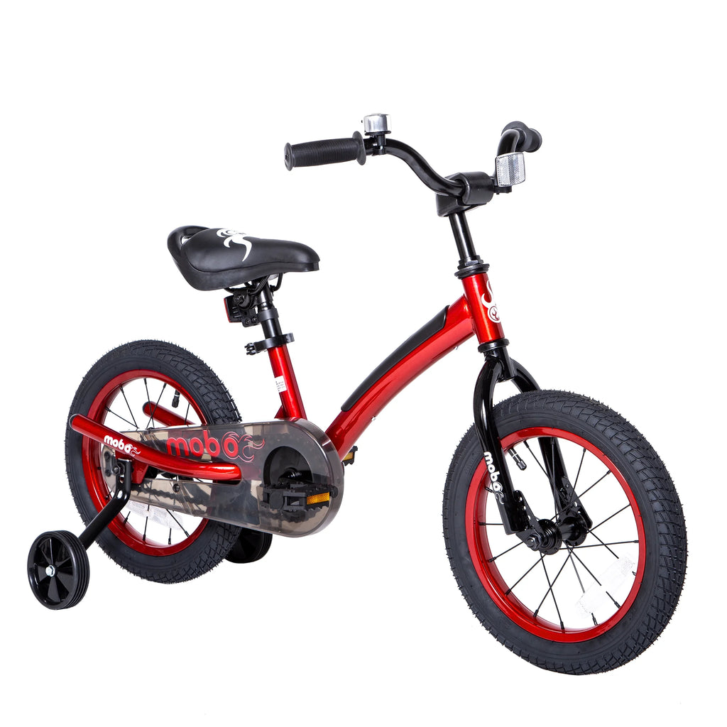 Mobo First Boy's 14" Kids Bike, Ages 3-5 Years Old, Red