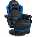 Massage Gaming Chair Racing Style Gaming Recliner Blue