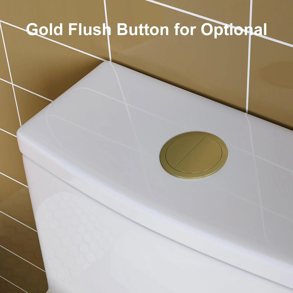 HOROW Compact One Piece Toilet with Comfort Seat ADA Height 17.3" Elongated Dual Flush 0.8/1.28 GPF