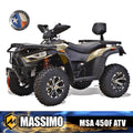 Massimo MSA450F Adult ATV Quad 352cc 25 HP 4 Stroke 4-Wheeler - Sand