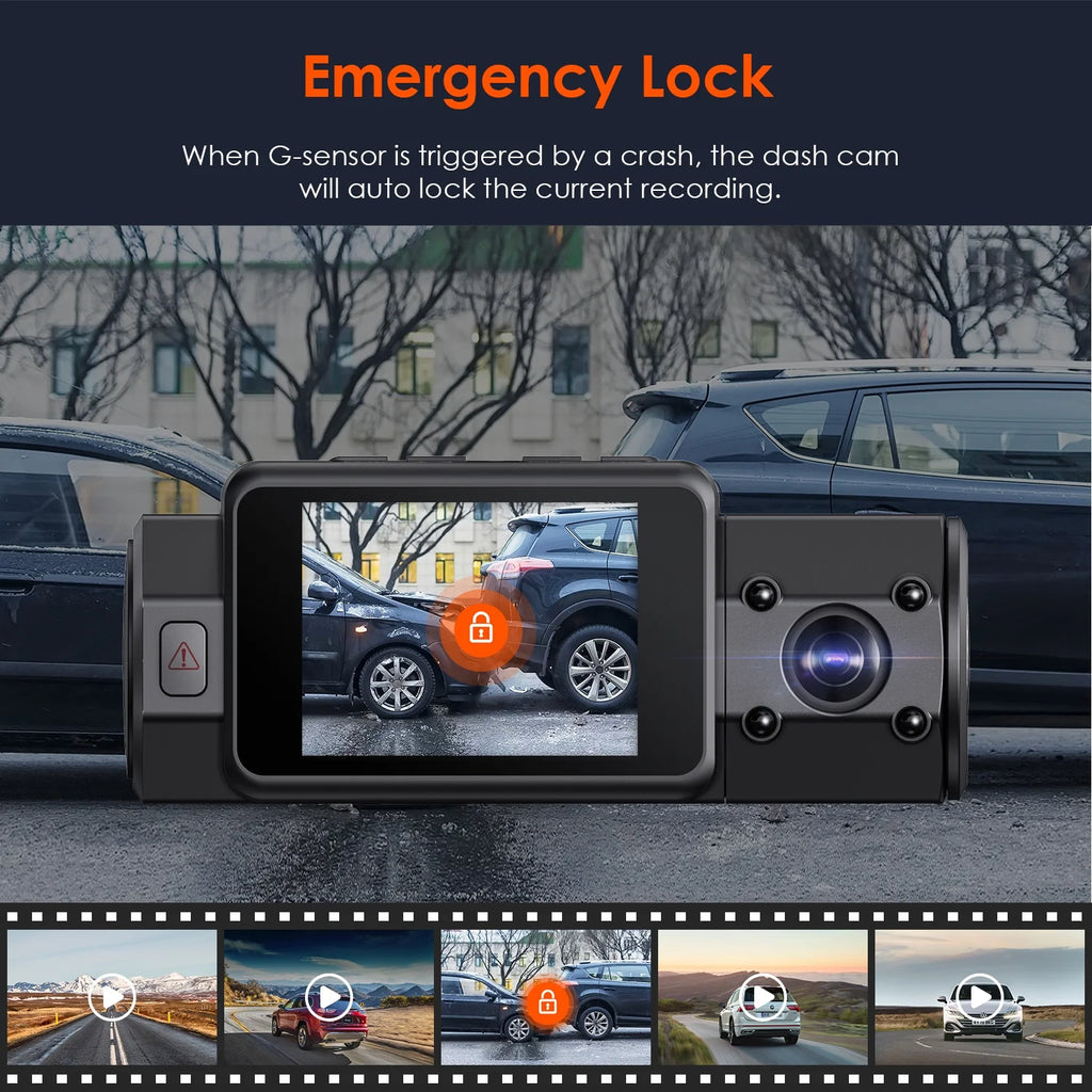 Vantrue Front and Interior (Cabin)1440P+1440P 30FPS Dual Dash Cam for Uber, Single Car Camera Mode up to 4K (2160P) with GPS Mount, WDR, G-sensor, 24/7 Parking Mode, Loop Recording, G-sensor (N2S W��