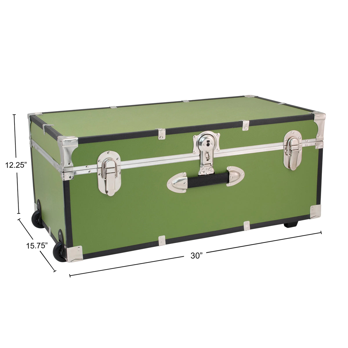 Seward Collegiate Collection Footlocker Trunk with Wheels