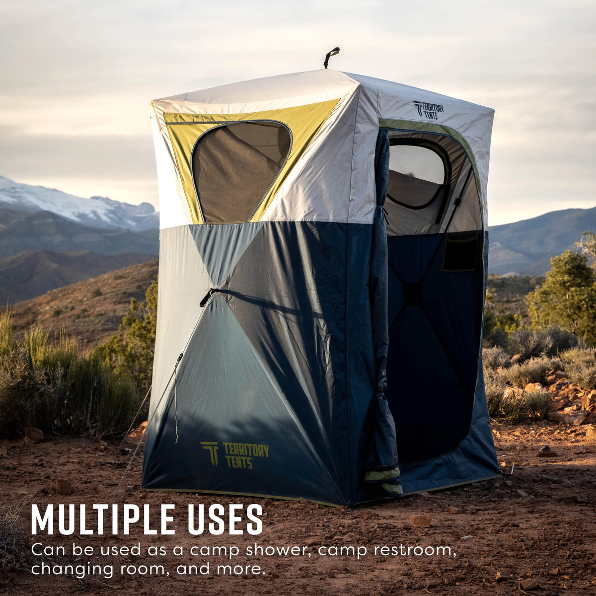 Territory Tents Jet Set Privacy Shower Tent, Jet Set Framework, No Assembly, Camp Shower, Camp Restroom, Privacy Tent Shower, 78�� x 62�� x 62��, PT100DB