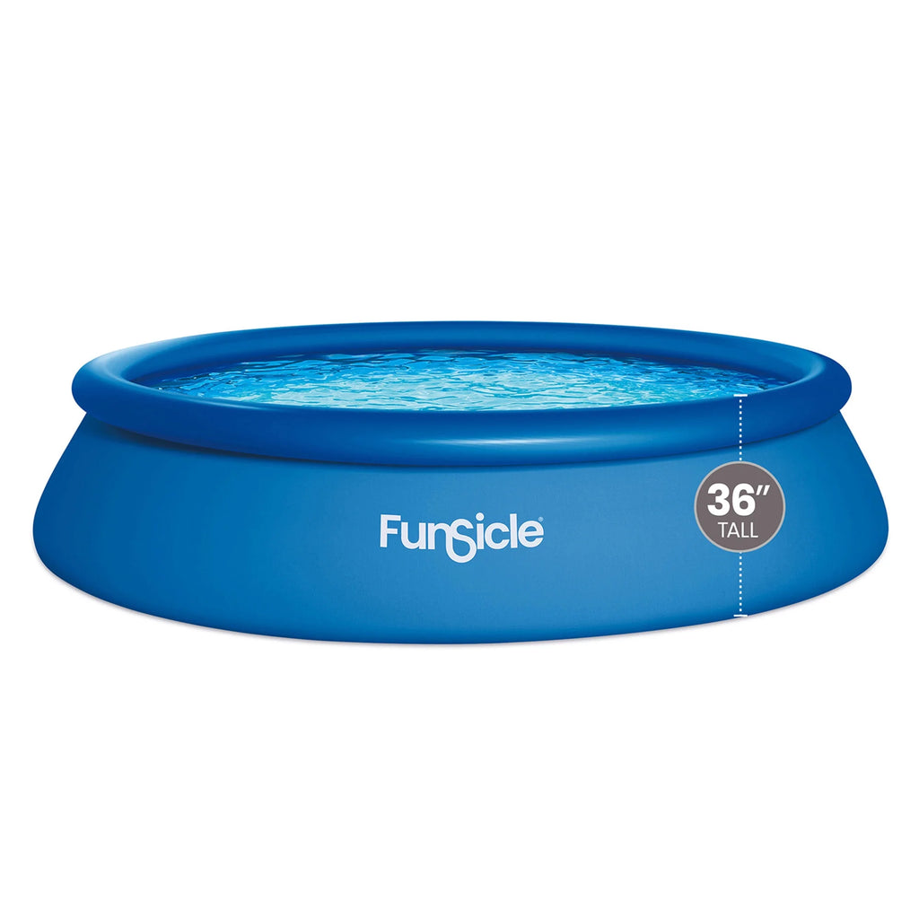 Funsicle 8 ft QuickSet Above Ground Swimming Pool, Round, Age 6 & up
