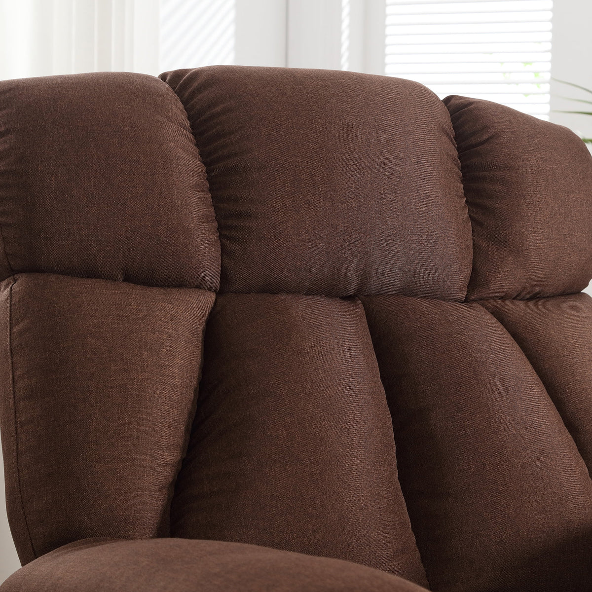 JONPONY Power Lift Recliner Chair Recliners for Elderly with Heat and Massage Recliner Chair for Living Room with Infinite Position and Side Pocket,USB Charge Port,Brown