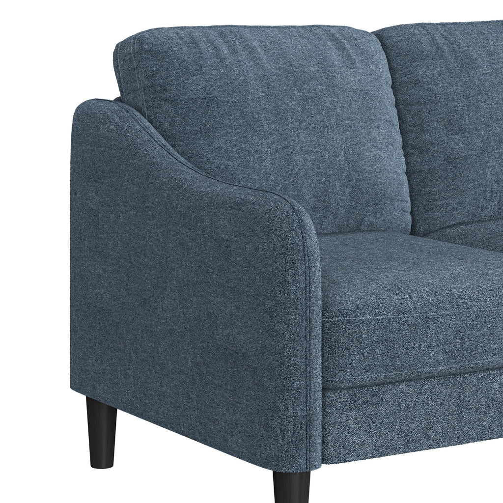 Mainstays Westley Swoop Arm Sofa, Burnt Orange