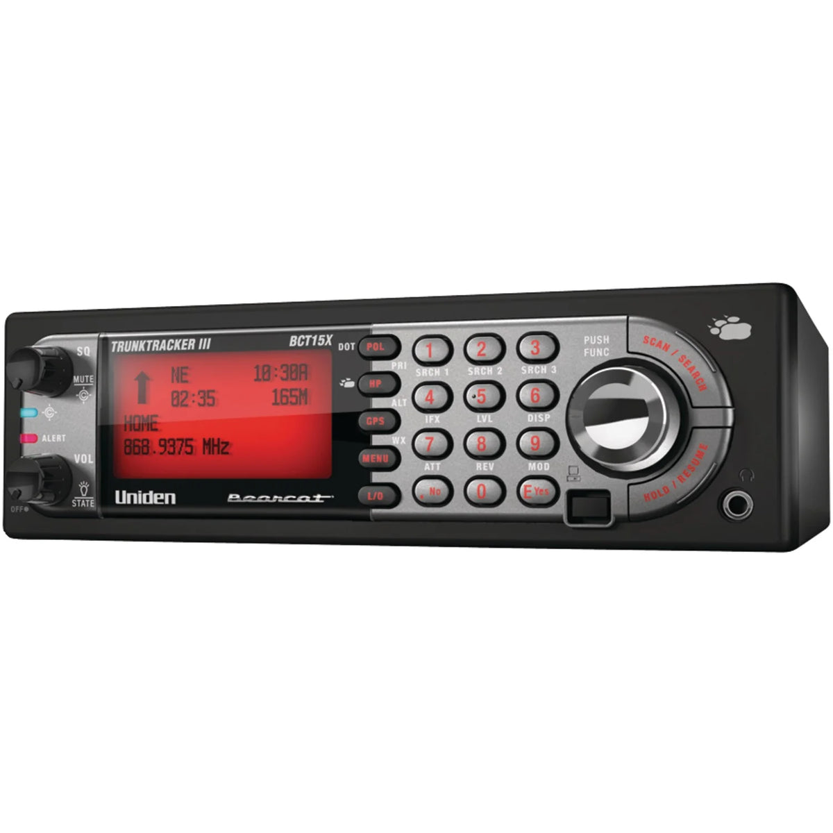 Uniden BCT15X Bearcat Scanner with BearTracker Warning System & USB-1 USB Cable for Uniden DMA Scanners