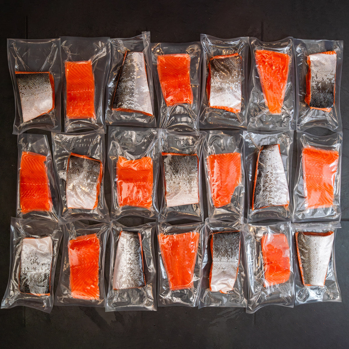 Wild Alaska Coho Salmon Portions, Total 10Lbs.