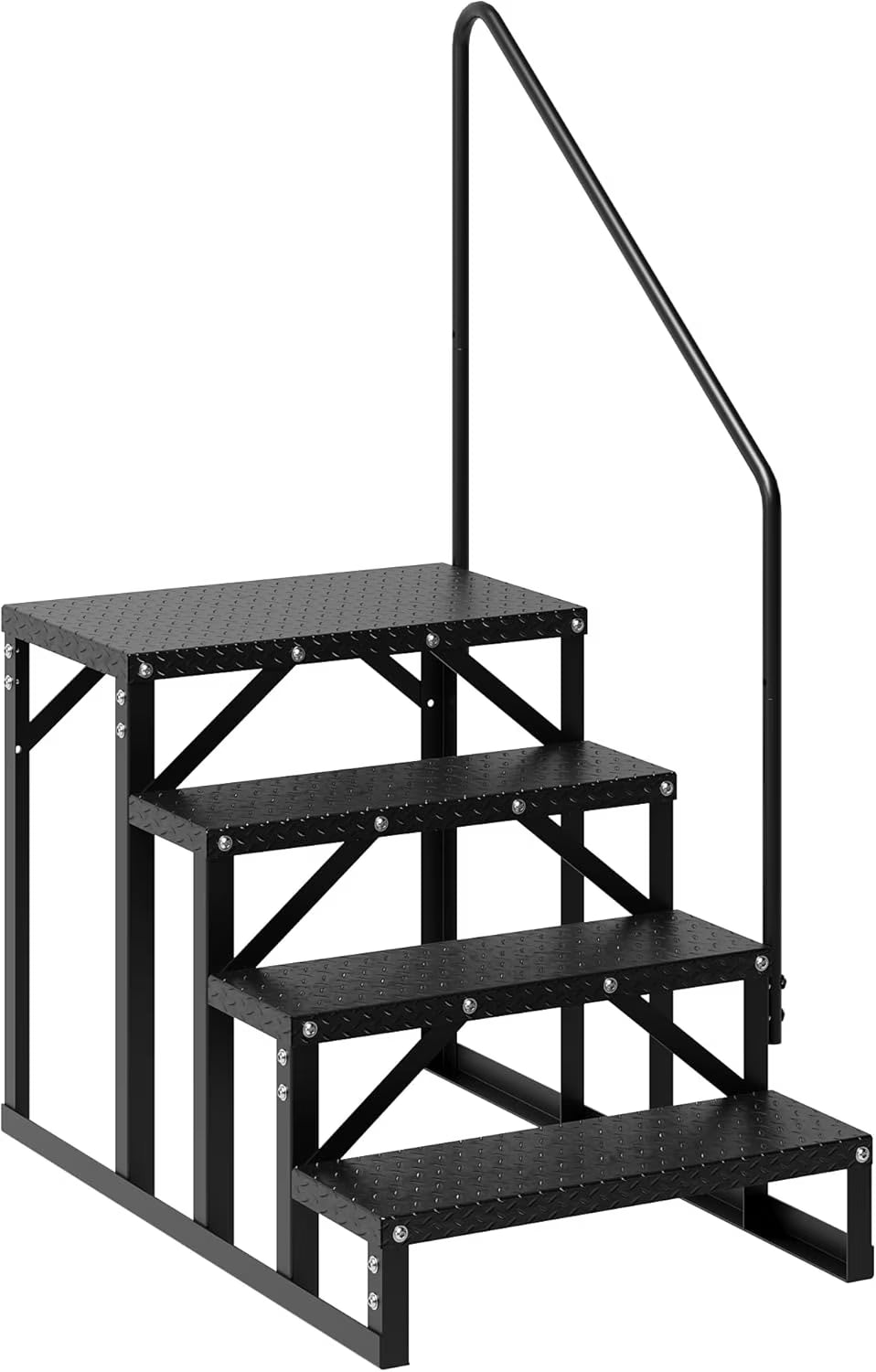 Garvee 3 Steps Anti-Slip RV Steps, 26.7 in x 47.9 in, Alloy Steel