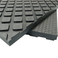 Rubber-Cal "Maxx-Tuff" Rubber Mat - Heavy Duty Rubber Floor Protection Mat - Black in color - 1/2 in x 4 ft x 6 ft
