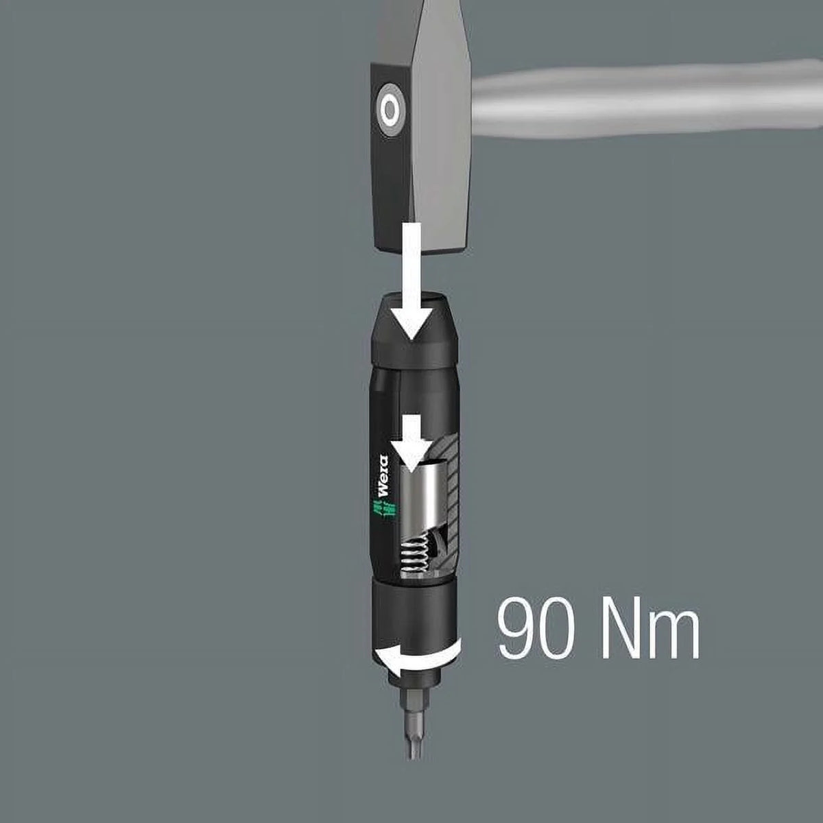 Wera Impact Driver Set (17-Piece) - 90 Nm Manual Screwdriver Kit with Hex & TORX Bits in Textile Box