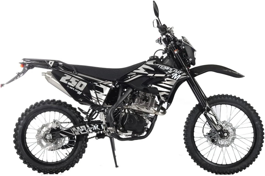 X-Pro Templar M 250cc Gas Dirt Bike with Zongshen Engine 5 Speed Pit Bikes Adult Pitbike, Big 21"/18" Wheels!