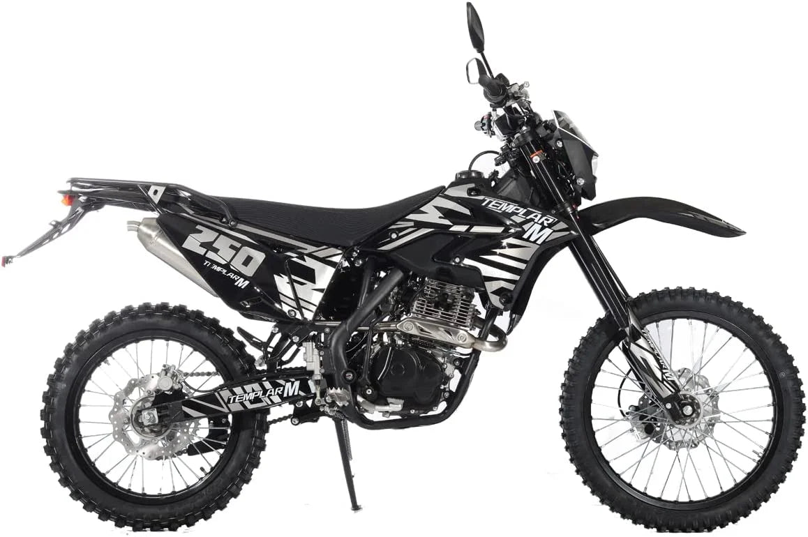 X-Pro Templar M 250cc Gas Dirt Bike with Zongshen Engine 5 Speed Pit Bikes Adult Pitbike, Big 21"/18" Wheels!