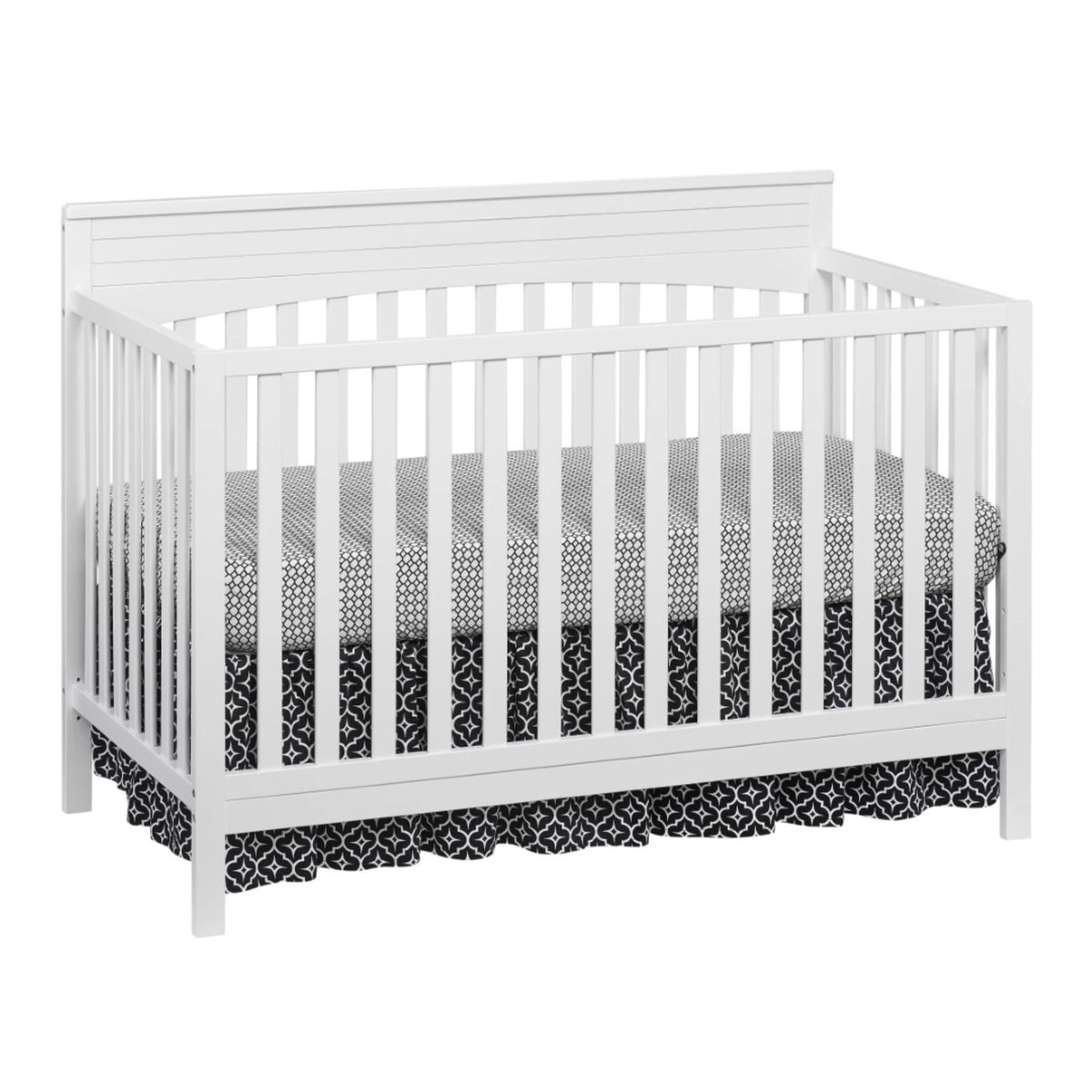 Oxford Baby Harper 4-in-1 Convertible Crib, Dove Gray, GREENGUARD Gold Certified, Wooden Crib