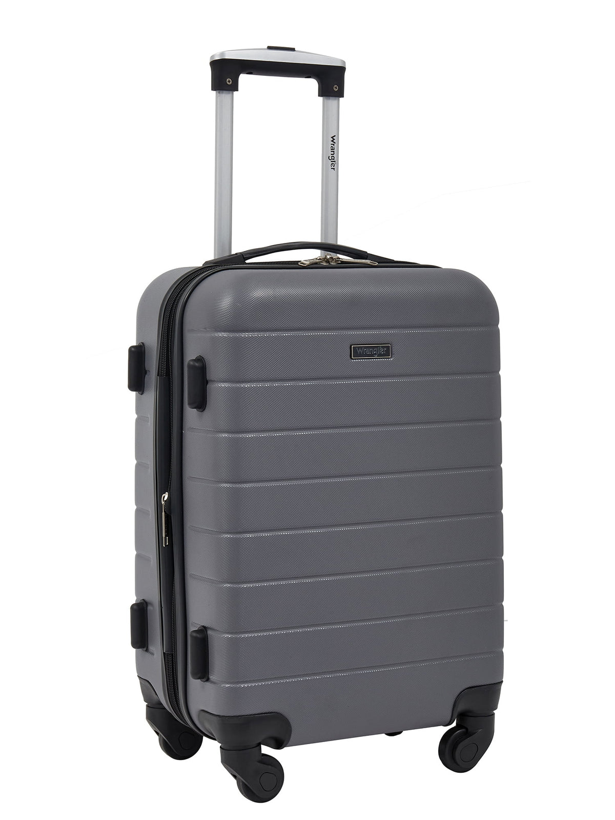 Wrangler 3 Piece Luggage Set with Cup Holder and USB Port, Olive Green