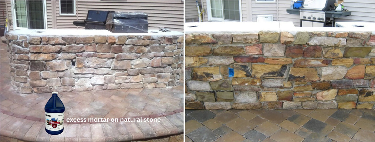Eaco Chem - NMD 80 - Remove Mortar and Efflorescence from Brick, Stone, Unpolished Granite + More! - 1 Gallon