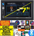 FITS GM-CAR-TRUCK-VAN-SUV AM/FM USB/BLUETOOTH TOUCHSCREEN CAR RADIO STEREO PKG.  INCLUDES VEHICLE SPECIFIC INSTALLATION HARDWARE INCLUDING DASH KIT, WIRE HARNESS, AND ANTENNA ADAPTER WHEN REQIR