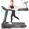 Folding Electric Exercise Treadmill with Adjustable 12% Incline and LCD Display| Bluetooth for Home and Apartment|Motorized Treadmill with 12 Automatic Programs| 265 lb Weight Capacity| LCD Display