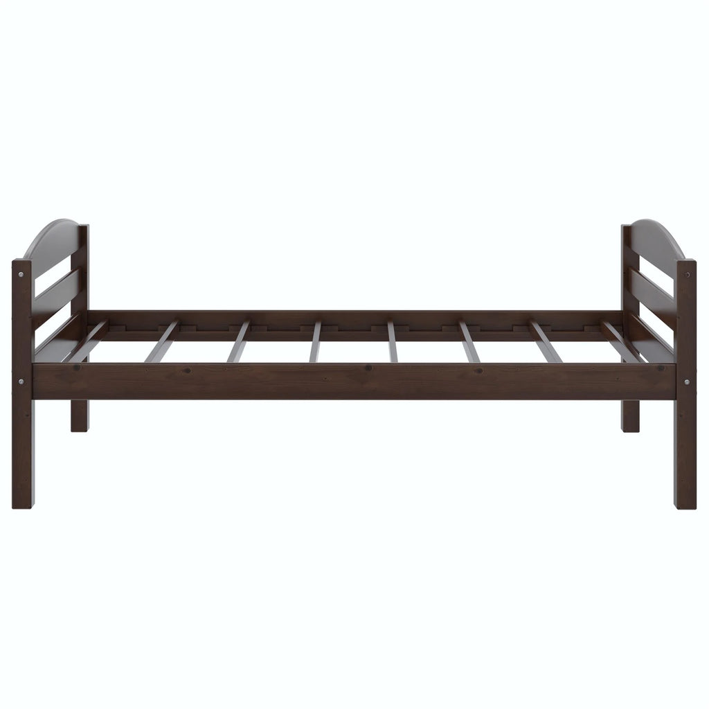 Better Homes & Gardens Leighton Solid Wood Twin-over-Twin Convertible Bunk Bed, Vanilla