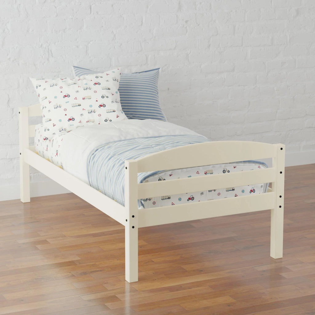Better Homes & Gardens Leighton Solid Wood Twin-over-Twin Convertible Bunk Bed, Vanilla