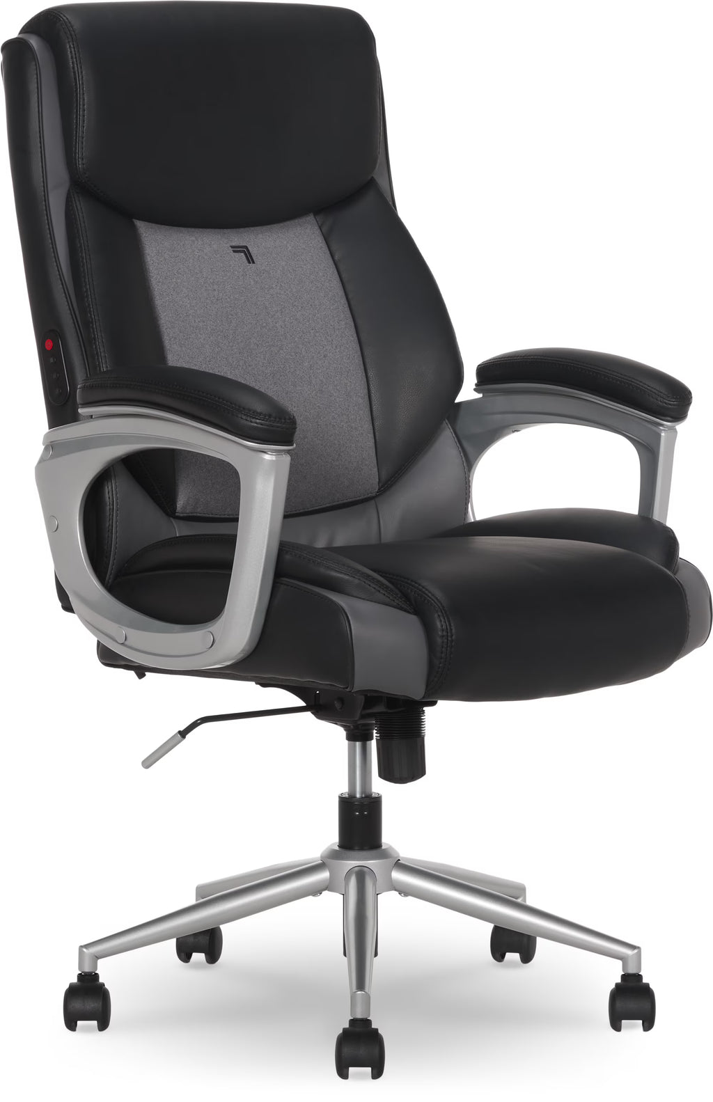 Sharper Image S-120 Massage and Heat Office Chair, Gray/White