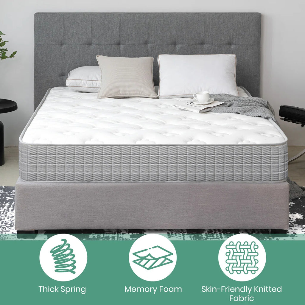 Mattresses 18CM Memory Foam Mattress Sprung