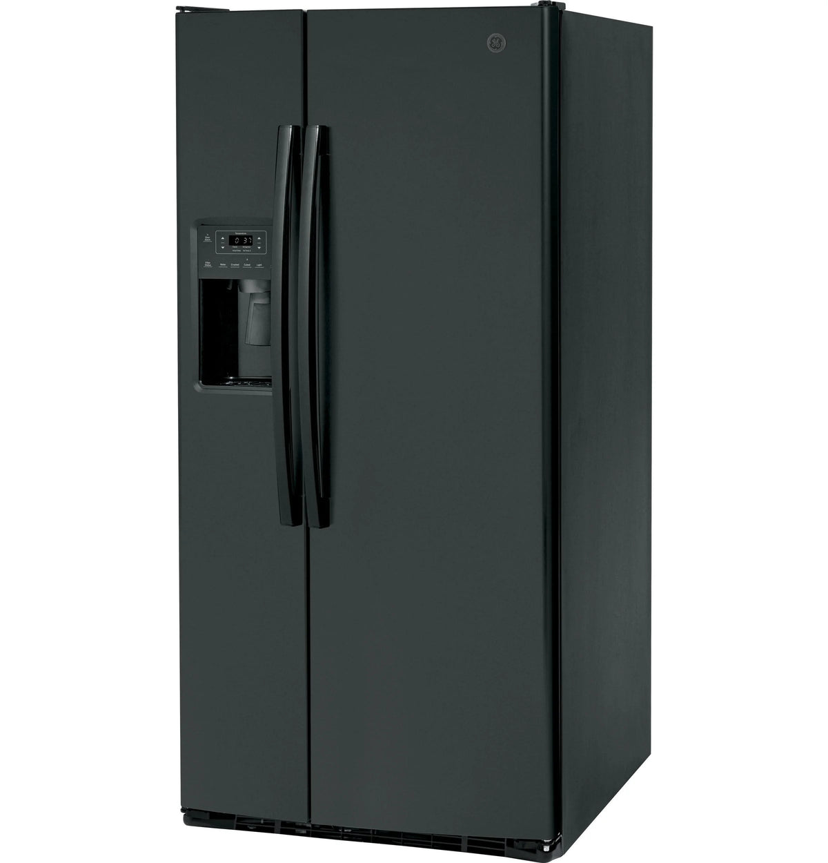 General Electric Side by Side Freestanding Refrigerator, Black