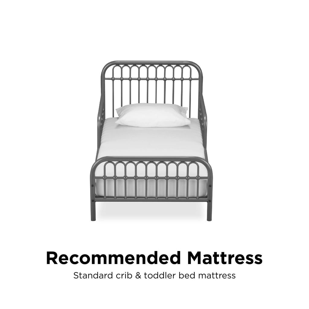 Little Seeds Monarch Hill Ivy Metal Toddler Bed, Gold