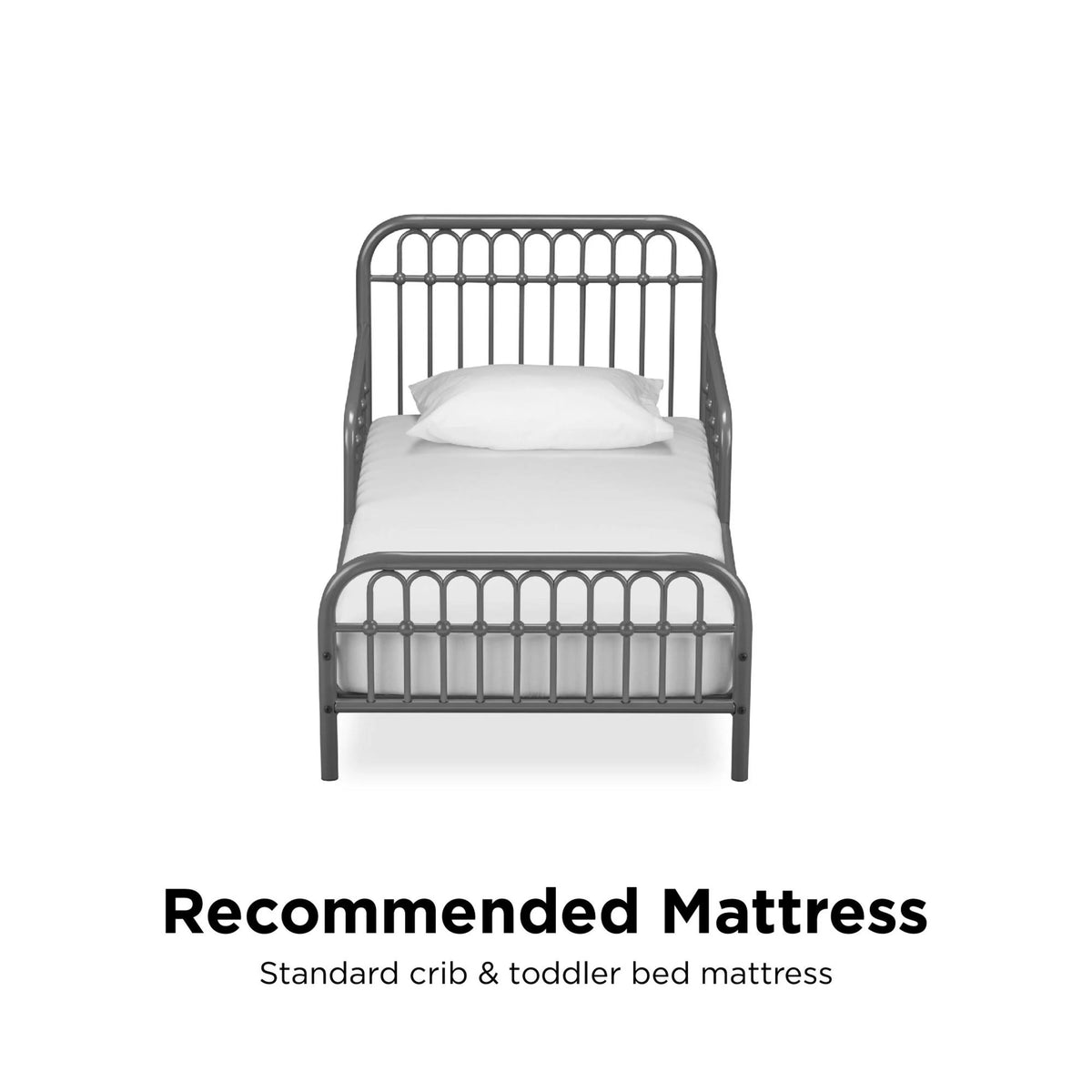 Little Seeds Monarch Hill Ivy Metal Toddler Bed, Gold