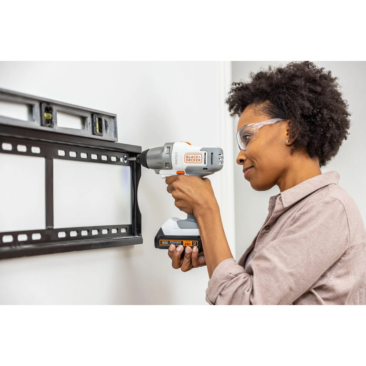 BLACK+DECKER 20V MAX* Matrix Cordless Combo Kit, 6-Tool, White And Orange, (BDCDMT1206KITWC)