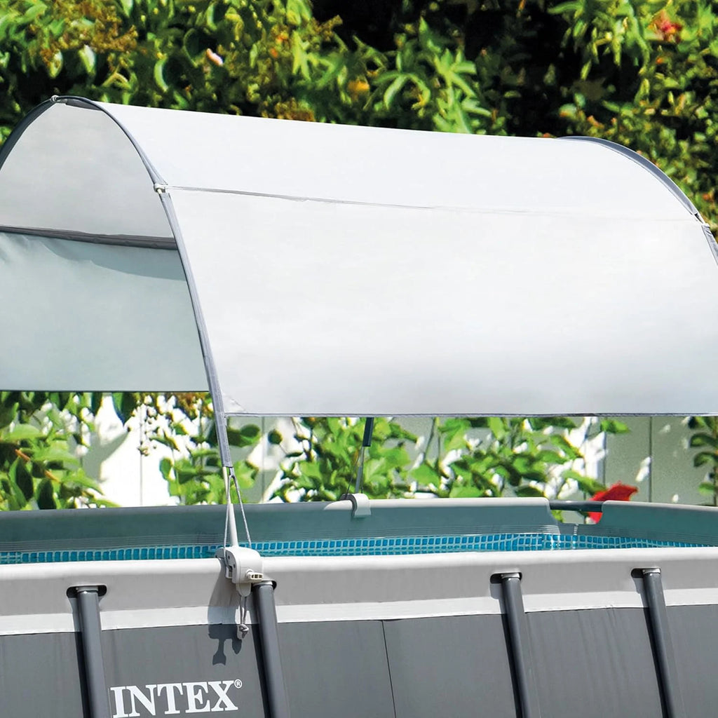 Intex 18Ft x 52In Ultra XTR Rectangular Frame Swimming Pool Kit with Canopy