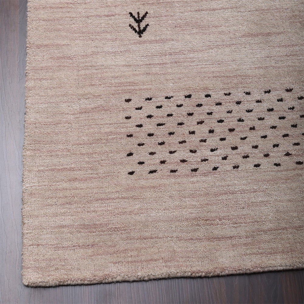 Rugsotic Carpets Handmade Rugs Hand Knotted Loom Rectangle 3'x5' Orange Wool for Indoor Use