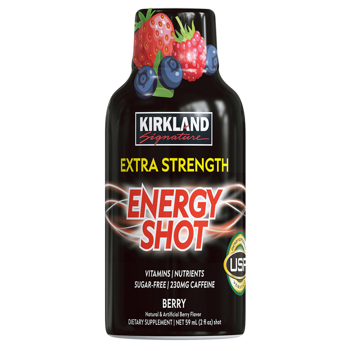 Kirkland Signature Extra Strength Energy Shot, 48 Bottles, 2 Ounces Each