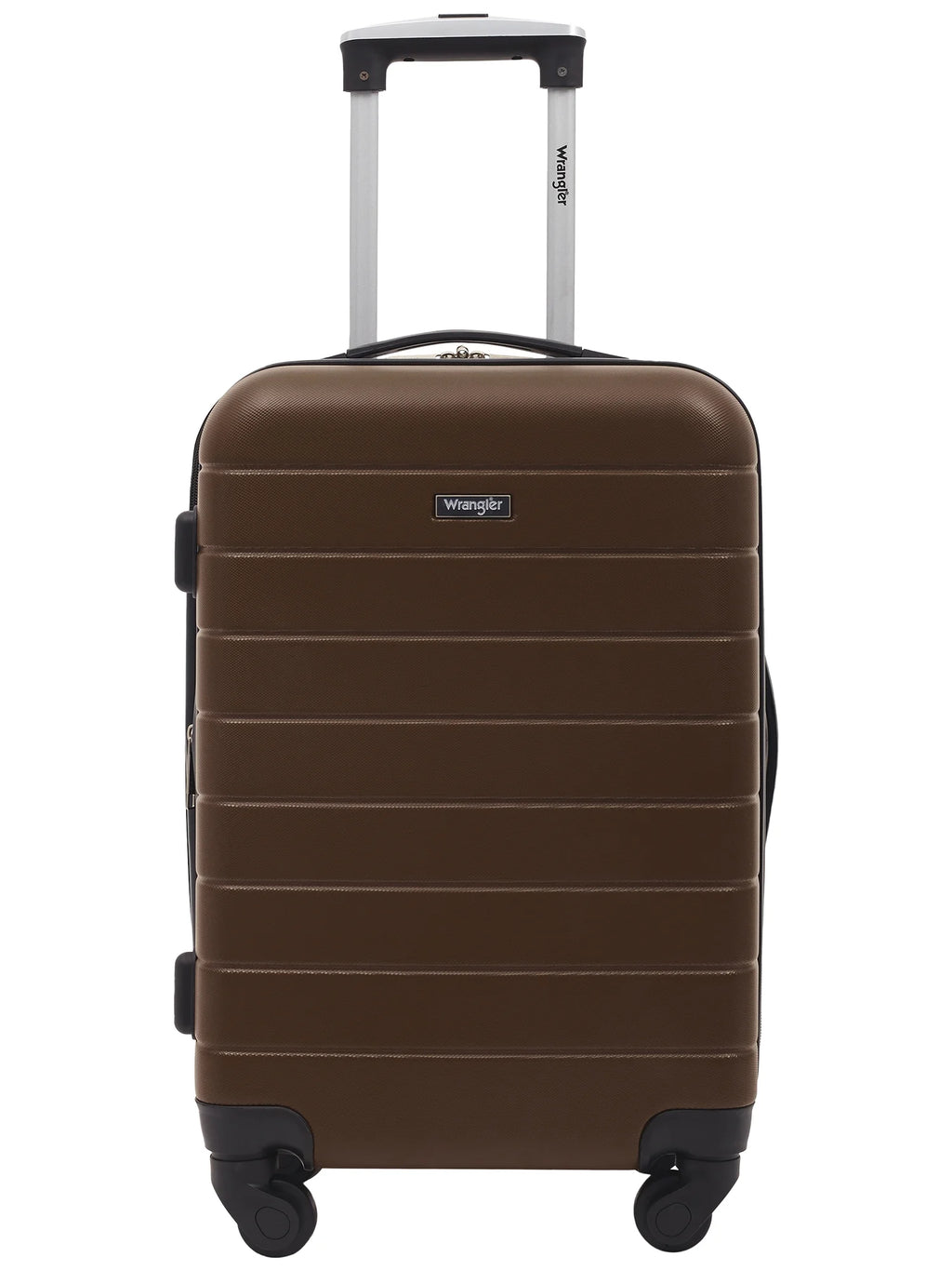 Wrangler 3 Piece Luggage Set with Cup Holder and USB Port, Olive Green