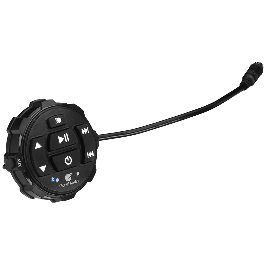 Planet Audio PATV85 ATV UTV Speaker System - 8 Inch Full Range Speakers, 1.5 Inch Tweeters, IPX5 Weatherproof, Bluetooth Audio, Built-in Amplifier, Built-in LED Lightbar, Hook Up To Stereo