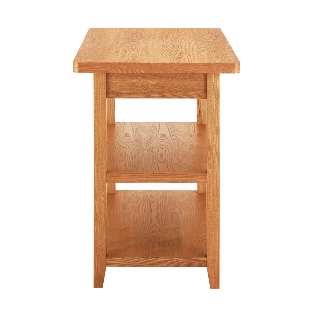 Better Homes & Gardens Reading Wood Kitchen Island with 2 Shelves and Drawers, Walnut Color