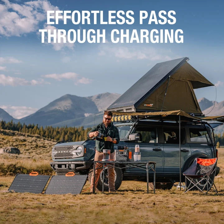 Jackery SolarSaga Solar Panel 80W, Dual-Sided Panels Enhanced Power Generation Efficiency of 25%, IP68 Waterproof and Dustproof, Compatible with all Jackery Power Stations, (Solar Panel Only)