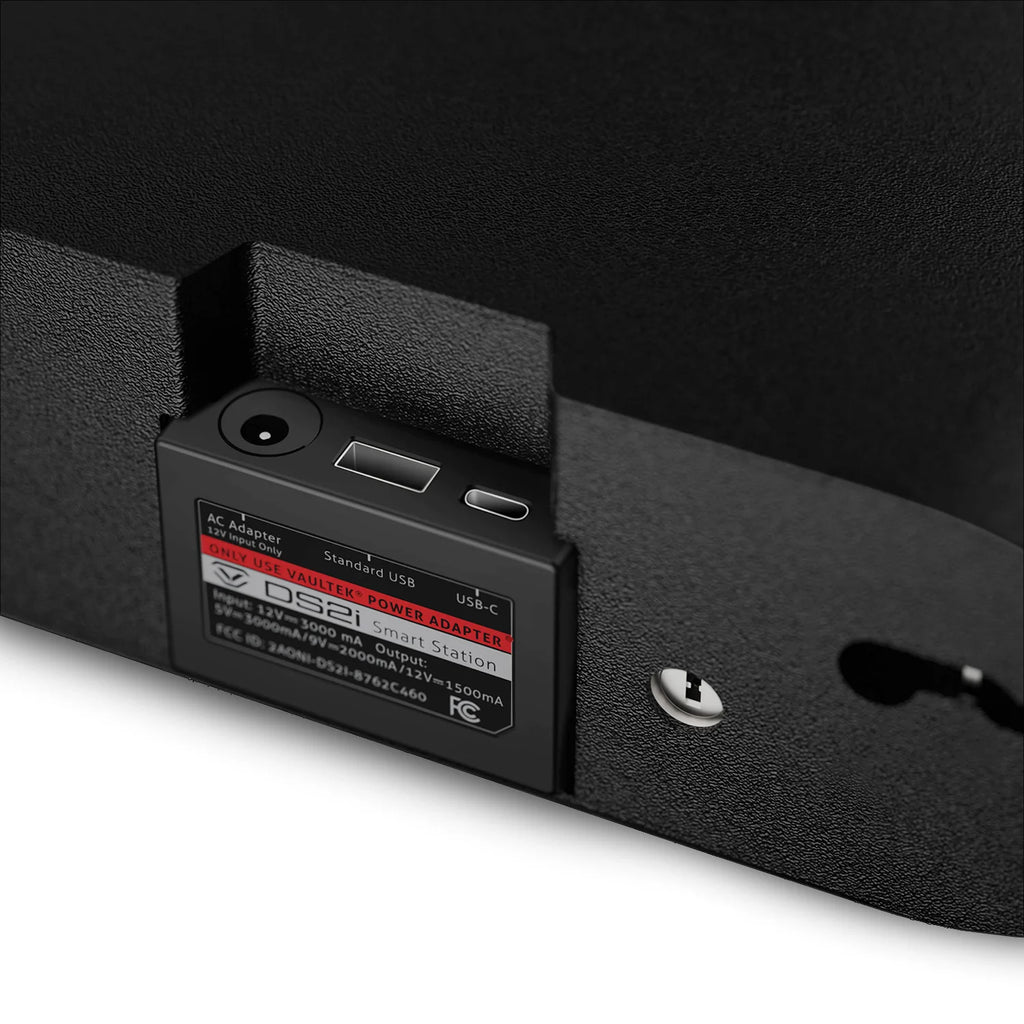 Vaultek? DS2i Smart Station Full-Size Modern Quick Access Safe with Biometric Scanner, Rugged Construction, Auto-Open Drawer, Mountable, Anti-Theft Protection, & Wireless Charging Pad