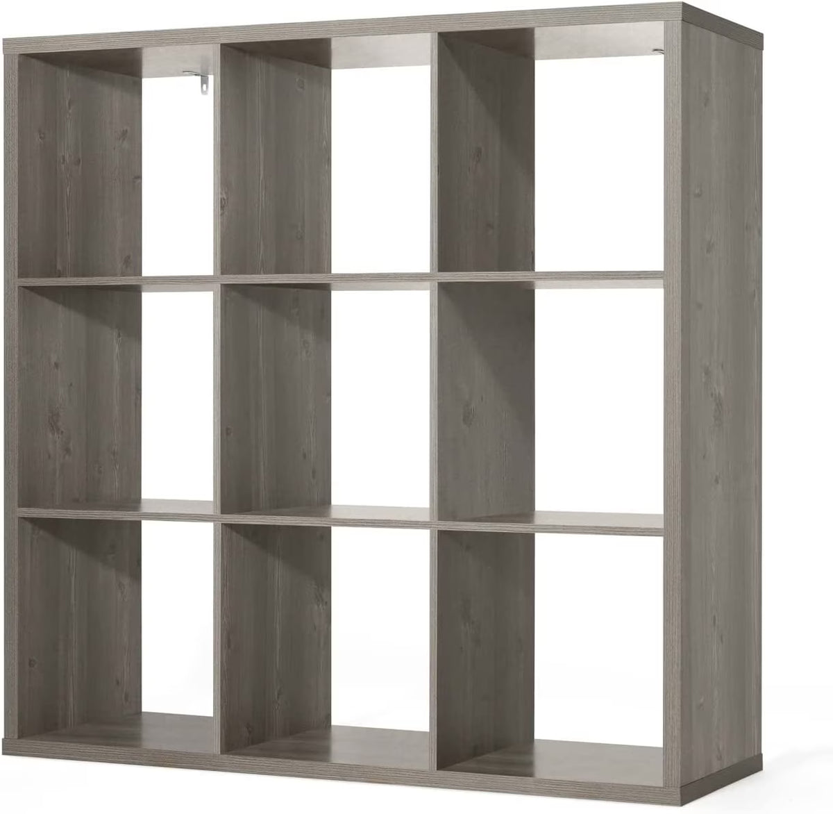 CAPHAUS Sturdy Room 13-Inch Cube Storage Organizer Shelf, with Extra Thick Exterior Edge, Open Storage Shelf Divider, Bookcase, 8-Cube, White