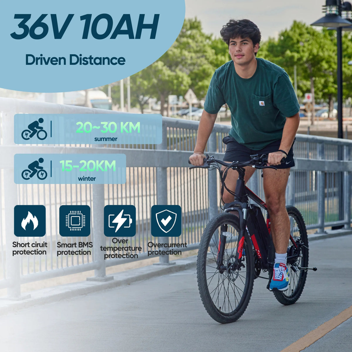 4Pin 36V 20AH Battery Electric Scooter Battery 750W 36V Ebike Battery for Adult Electric Bike Motor