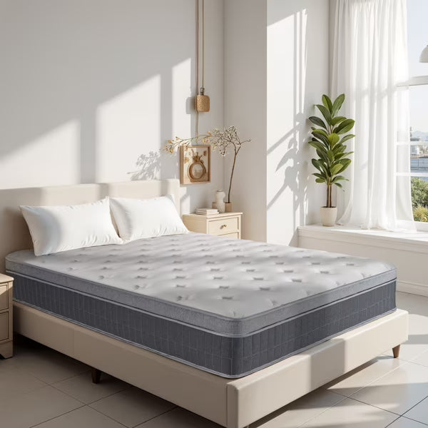 Full Size Mattress in a Box 14 Inch Memory Foam Hybrid Mattress with Pocketed Springs Medium Firm Support Motion Isolation Edge Support Night Trial