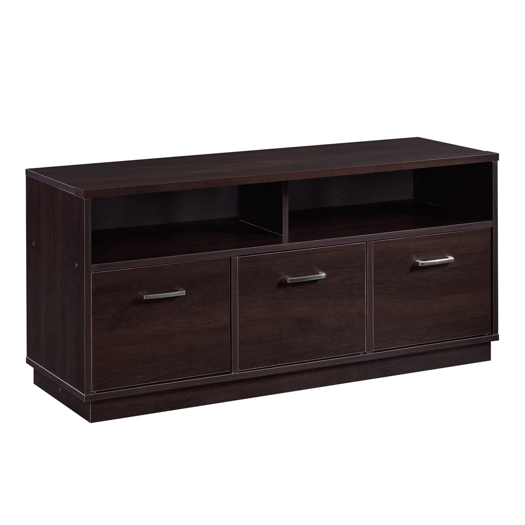 Mainstays 3-Door TV Stand Console for TVs up to 50", Blackwood Finish