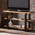 Alaterre Alpine Natural Live Edge Wood Media Console Table