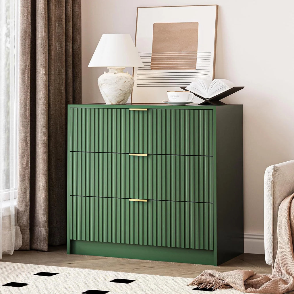 Furniway Black Dresser for Bedroom, 8 Drawer Double Dresser, Modern Chest of Drawers for Bedroom, Living Room, Entryway and Closet, 55" L x 15.7" D x 37.4" H