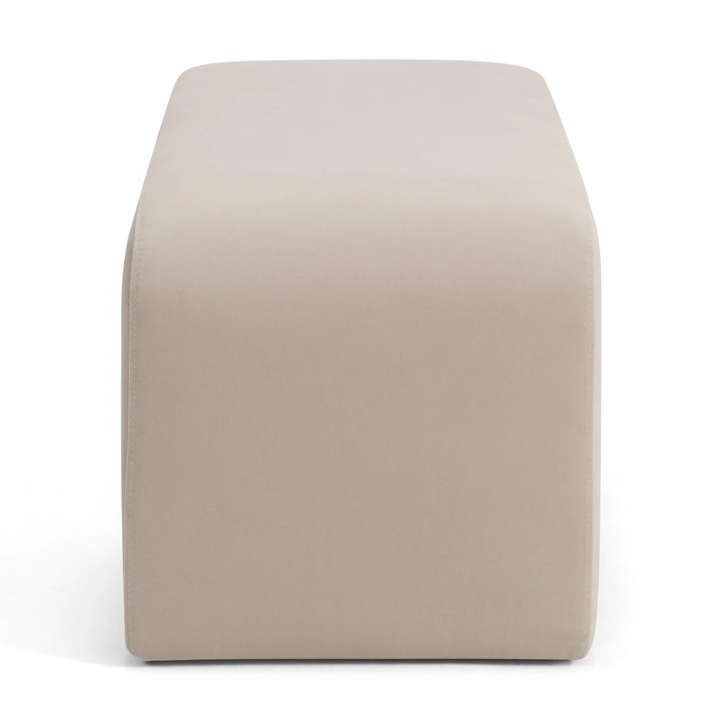 Better Homes & Gardens Juliet Velvet Waterfall Bench, Beige